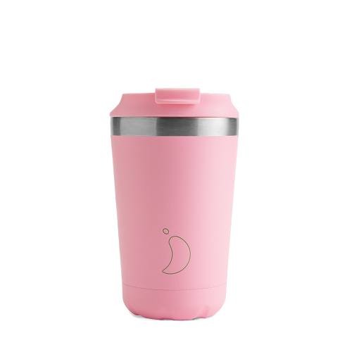 Chilly's Coffee Cup 340ml Pastel Pink leakproof
